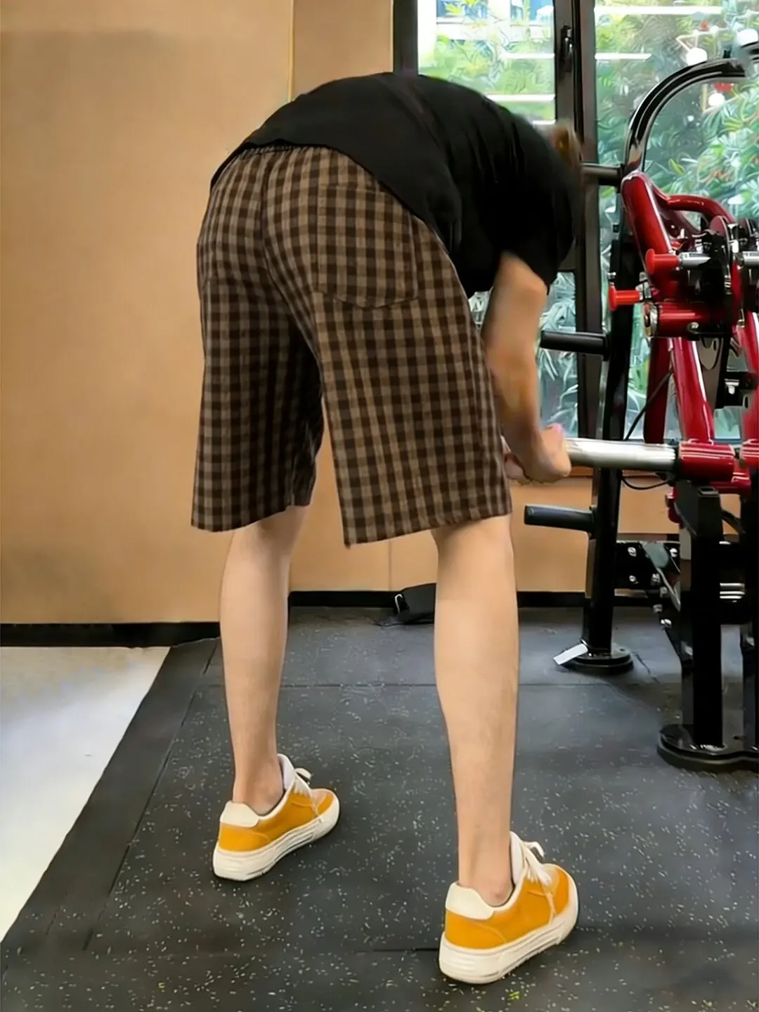 American Checkered Short Pants Men Women Breathable Summer Thin Bubble Cloth Quick Dry Casual Wide Leg Five Parts Pants