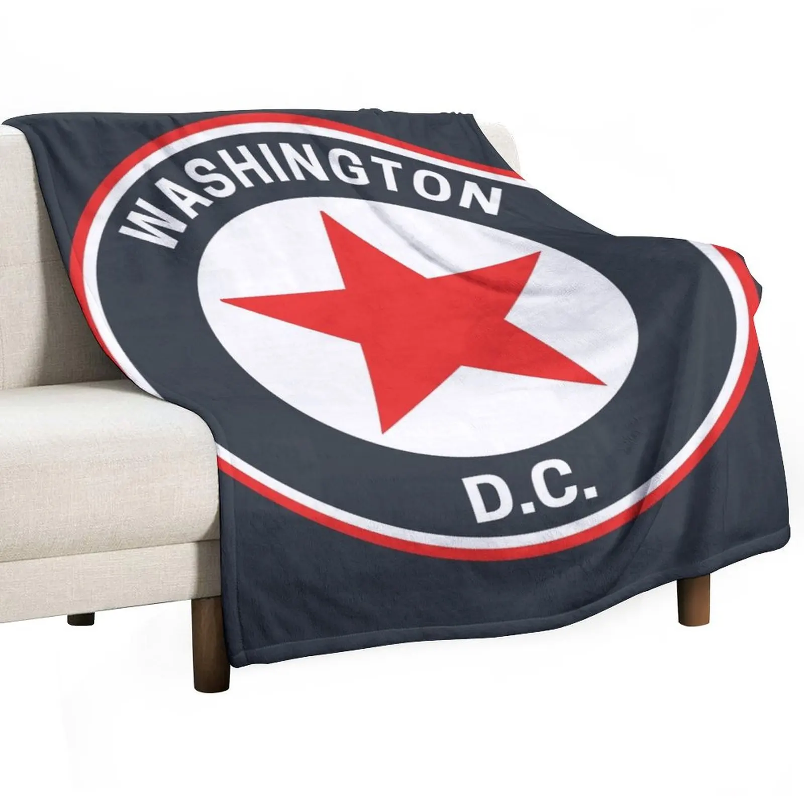 Vintage Washington D.C. Throw Blanket Thin Hairy Polar Blankets