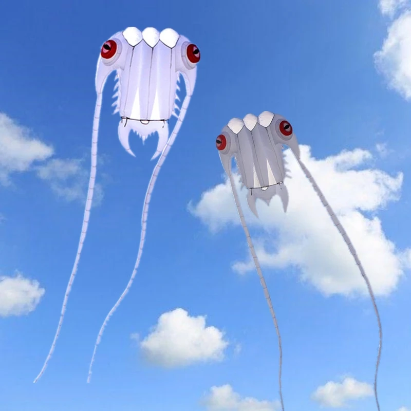 Pipa de trilobitas grande, pipa suave voladora para adultos, juguetes al aire libre para niños, pipas inflables, horno de convección, paracaídas koi