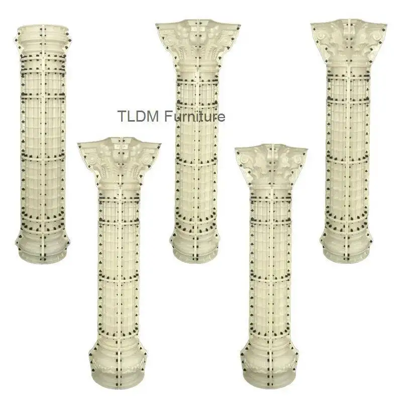 

Европейская форма для дверной колонны виллы для садовых украшений, АБС-пластик, формы для римских колонн, форма для бетонного здания, садовый забор на заказ