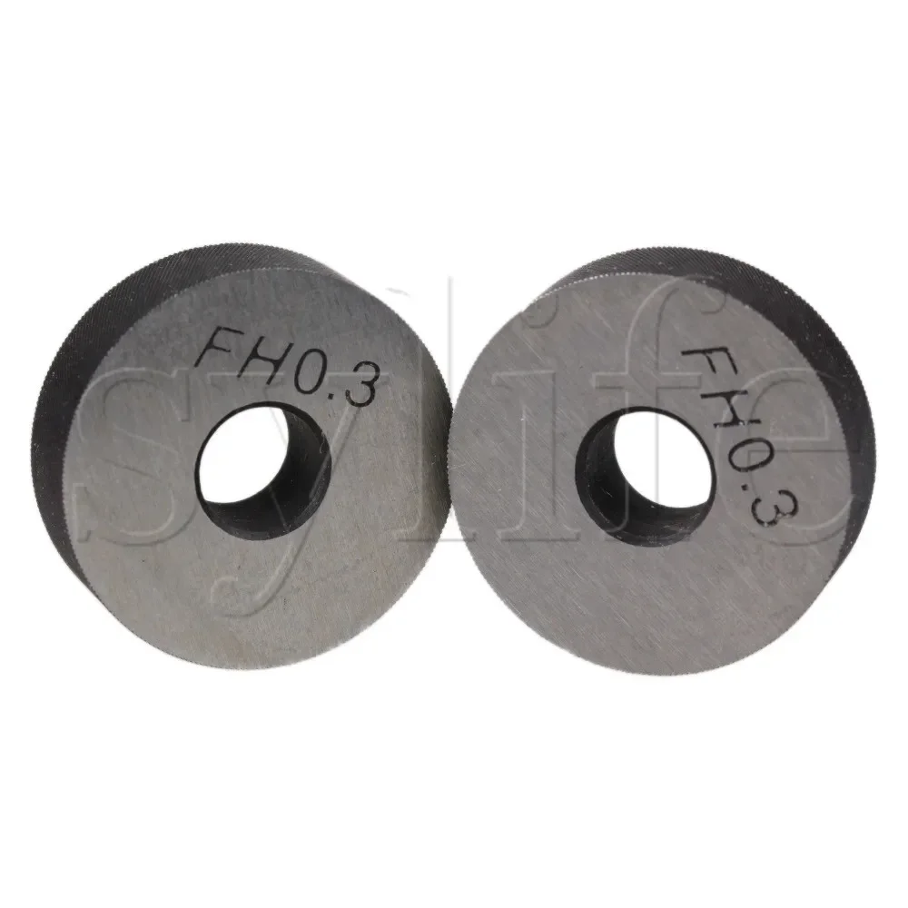 

2 шт., инструмент для накатки высокой твердости, шаг 0,3 мм, серебро, диагональ/линейное колесо