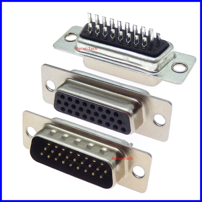 5PCS HDD26 DB26 MALE FEMALE CONNECTOR Solder Type D-Sub 26pin serial port Adapter 26 pin 26P HDB26