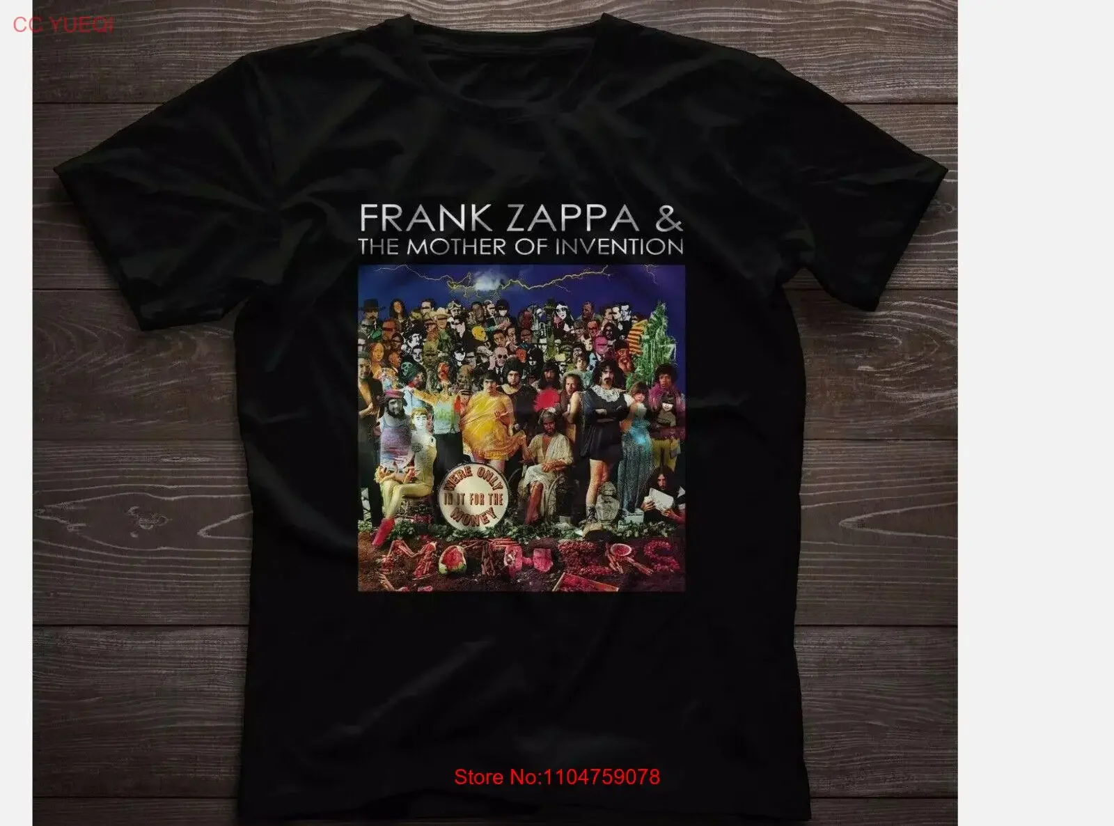 Frank Zappa And The Mothers of Invention We're Only in It for Money T Shirt vintage Washed fashion Breathable Unisex Casual