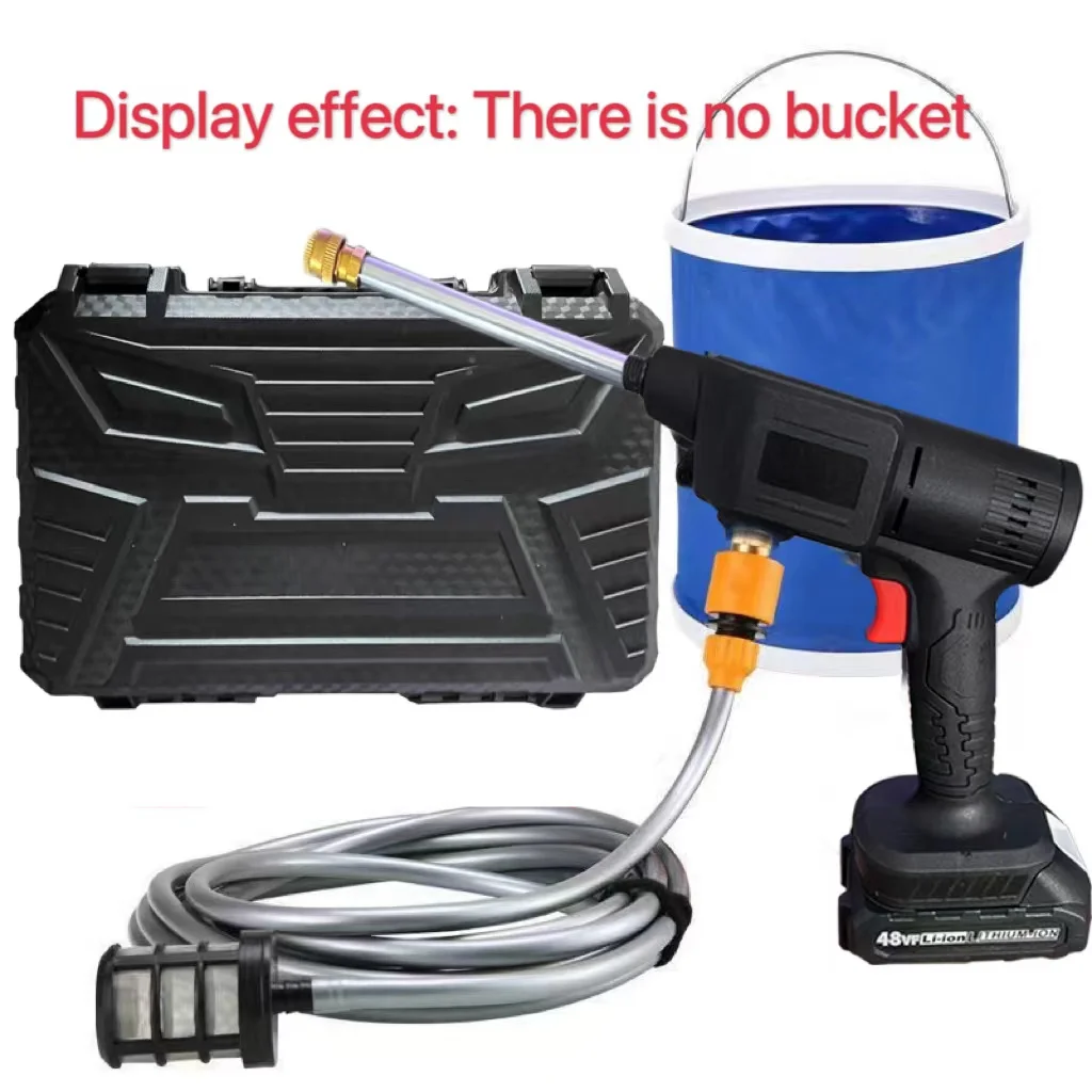 Cordless high pressure washer Rechargeable car wash gun nozzle Foam electromechanical garden car water gun applies Makita 18V