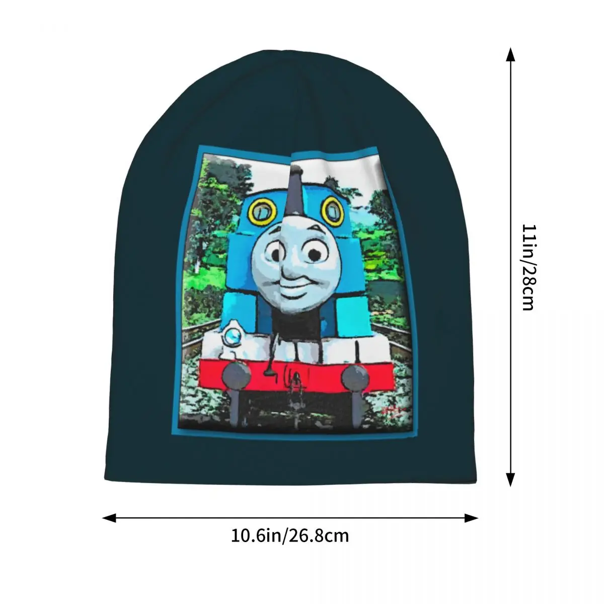 Thomas The Train Warm Knitted Cap Hip Hop Bonnet Hat Autumn Winter Outdoor Beanies Hats for Men Women Adult