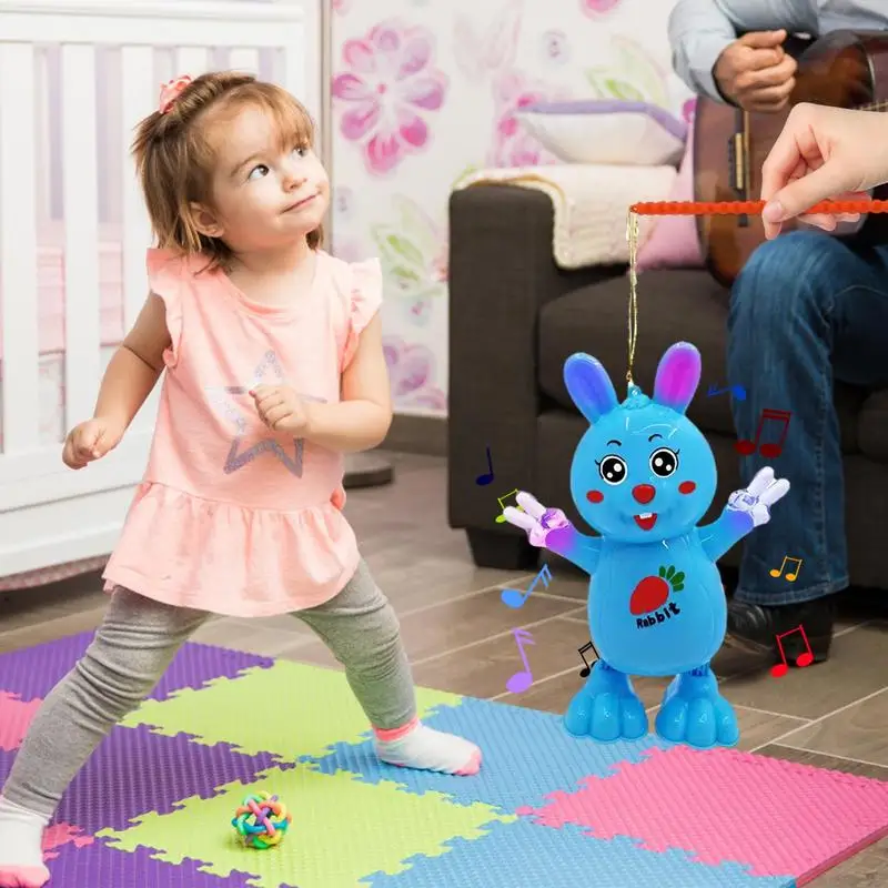 Elektrische Konijn Speelgoed Nieuwe Dansen Bunny Speelgoed Met Muziek En Lichten Fun Swing Konijn Vroeg Educatief Speelgoed Verjaardagscadeautjes Voor kids