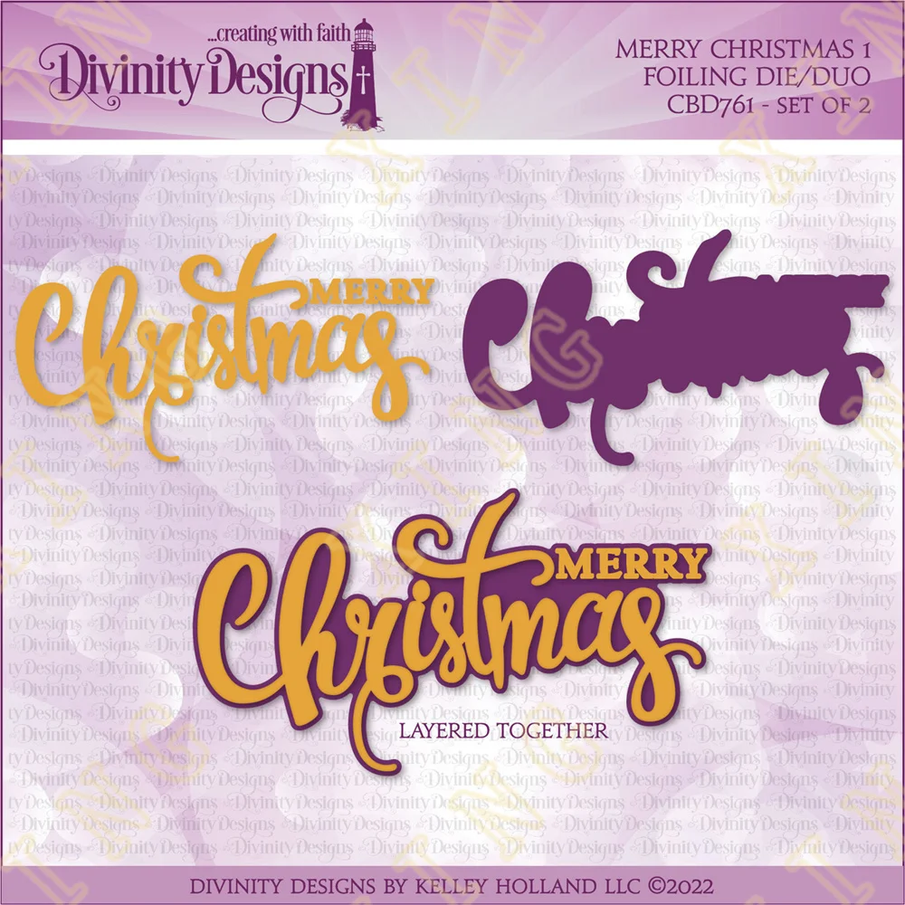 Merry Christmas Cut Dies Solid Hot Foil Plate Scrapbook Diary Decoration Stencil Embossing Template Diy Greeting Card Handmade