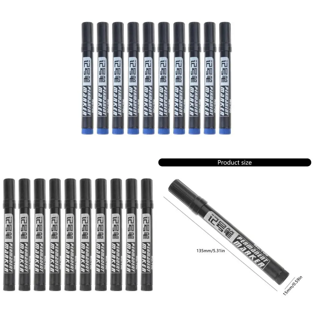 1/5/10 Pcs Oil-Based Marker Pen Waterproof Paint Pen Quick-Drying Paint Markers School Supplies