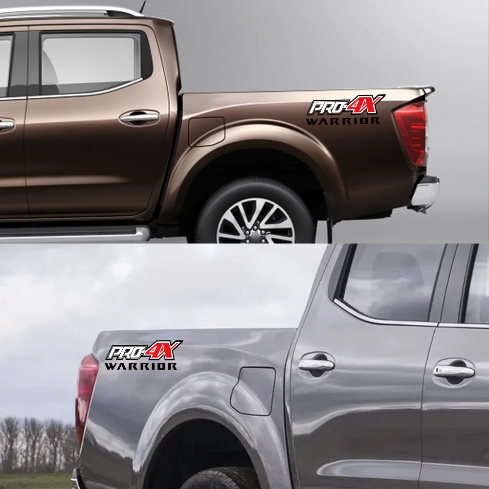 لاقط السرير الخلفي الجانب الشارات شاحنة الجرافيك برو 4X سيارة الفينيل ديكور ملصق غطاء اكسسوارات السيارات لنيسان نافارا المحارب SL ST