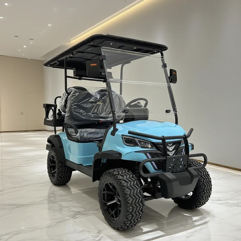 Сделано в Китае, новый 4-местный подъемник, внедорожная электрическая охотничья тележка для гольфа с аудиохолодильником, шариковая шайба, бутылка с песком