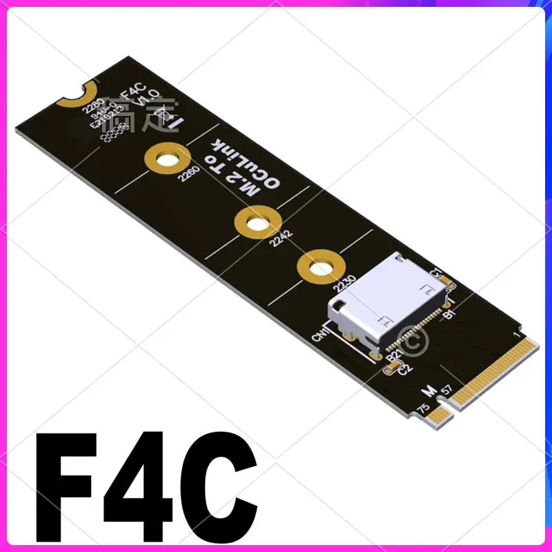 

ABT-F9G-F4C-BK7 Oculink Interface External Graphics Card Expansion Dock M.2 Nvme To Oculink Adapter ATX Type Pcie4.0 64Gbps