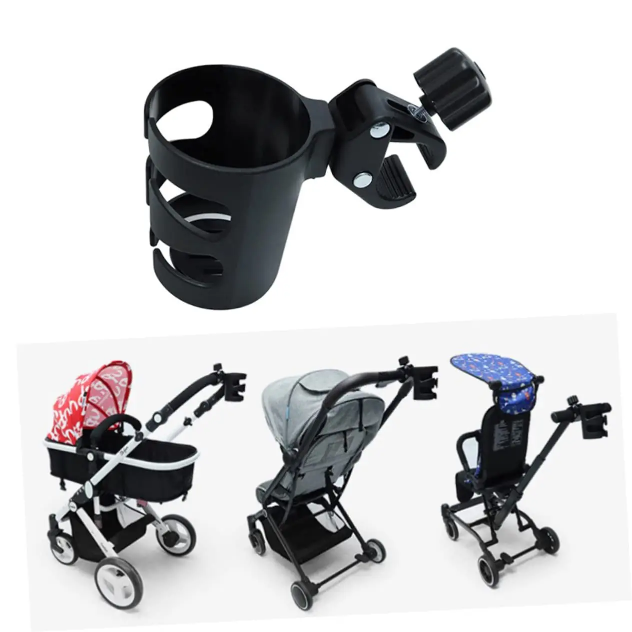 

New Stroller Cup Holder 360° Rotatable Stroller Cup Holder Drink Bottle Universal Cup Holder Stroller Accessories