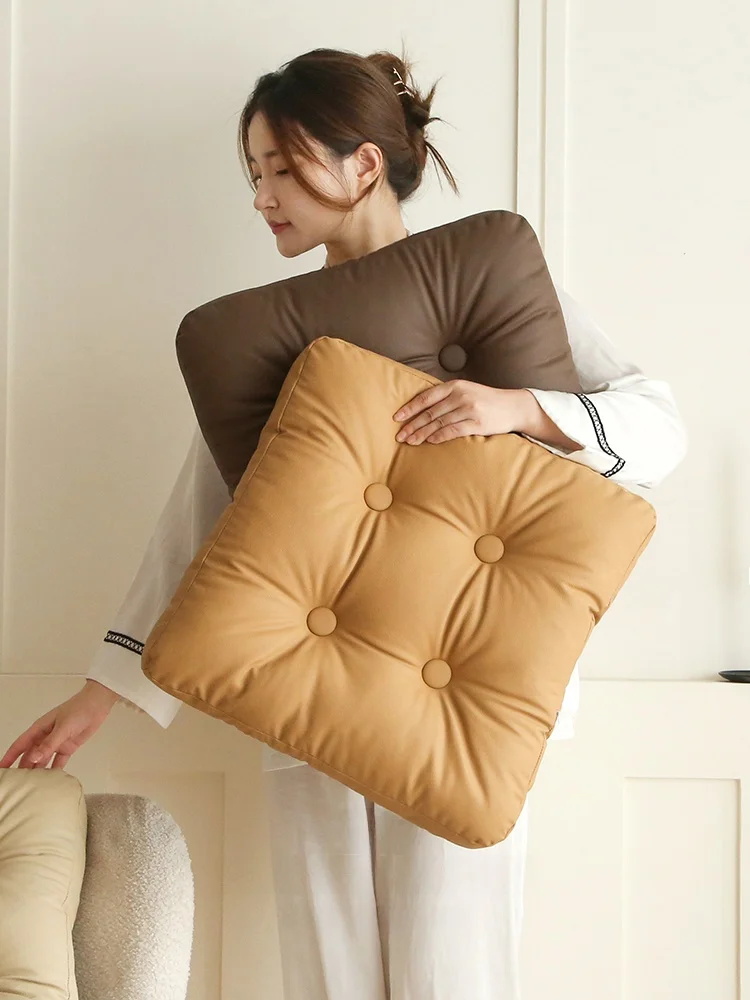 Mlife Luxury Thiened Leather  Cuion Tat Zu Pad Dining Chair Pad Home Decorative Furniture Accories