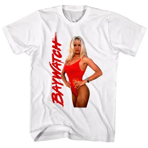 Baywatch Pamela Anderson TV plage bébé t-shirt homme sauveteur CJ Parker Wham
