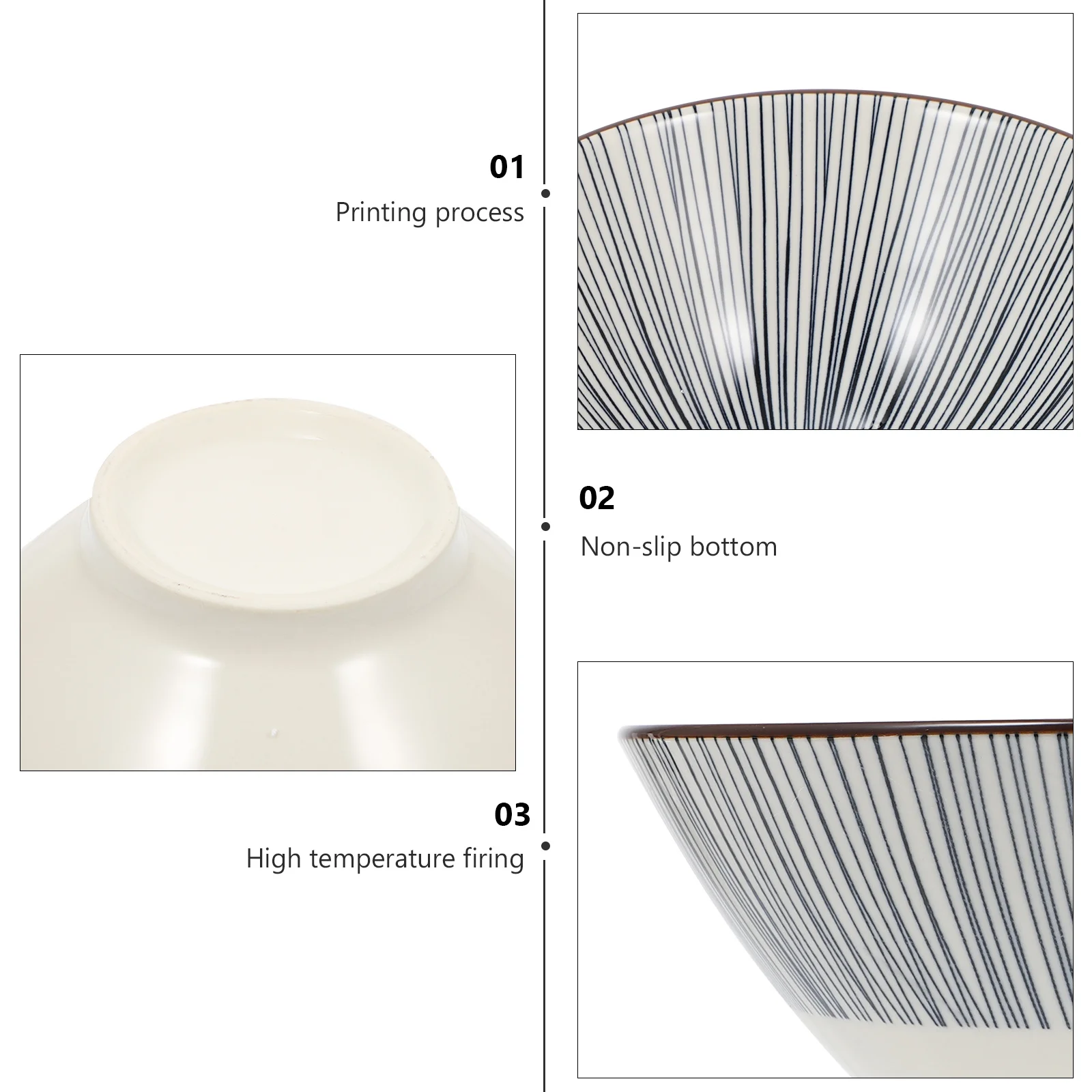 

Japanese Style Ceramic Bowl Portable for Ramen Salad Food Serving Tableware Noodle Bowl Household Tableware