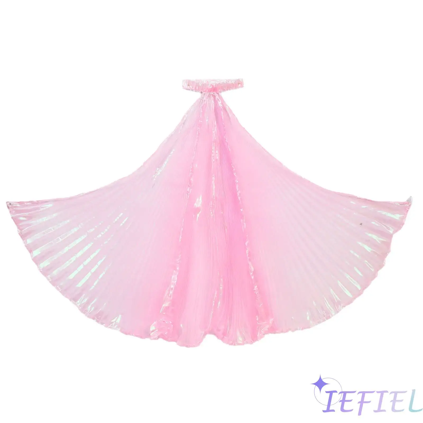 

Rainbow Kids Belly Dance Cape Shimmering Pleated Symphony Yarn Wings for Ballroom Dance Stage Performance And Photo Props