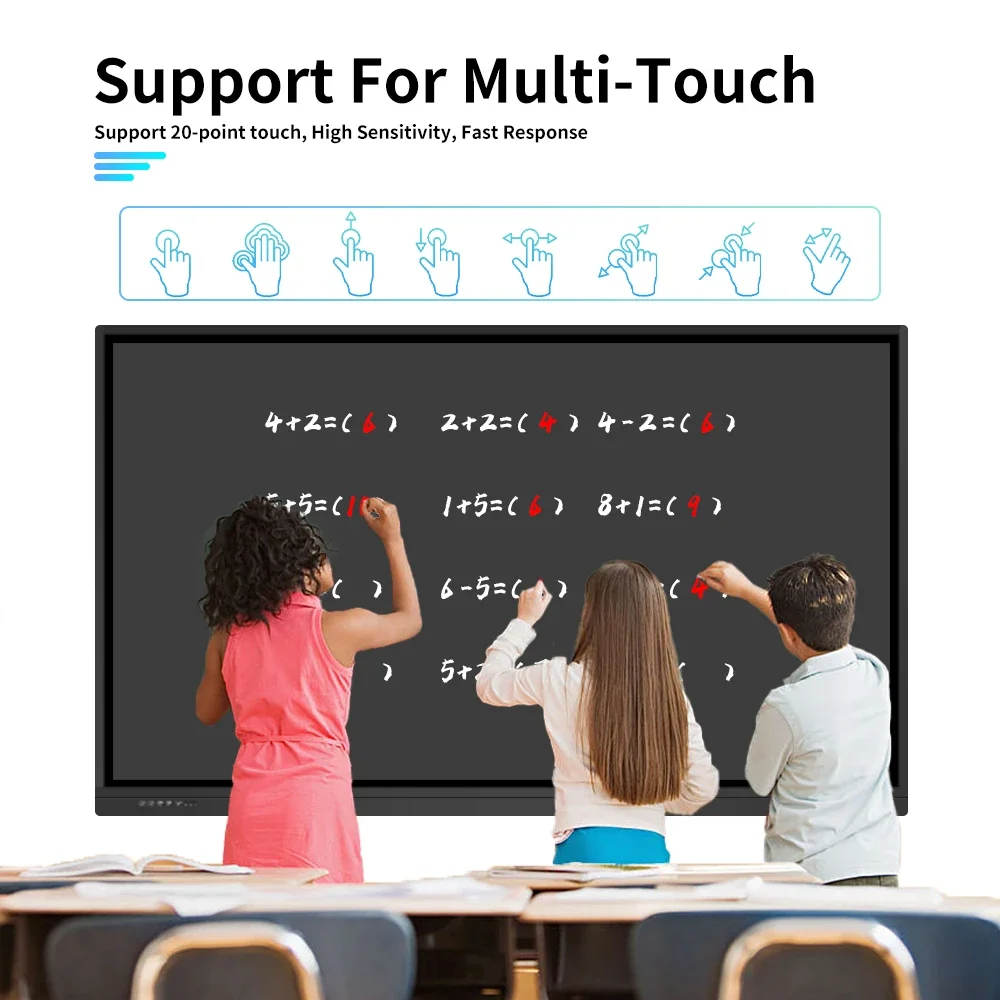 2024 New LCD Smart Classroom 86 Interactive Whiteboard Class Trace Board Whiteboard LED Pavigym China Interactive Technology