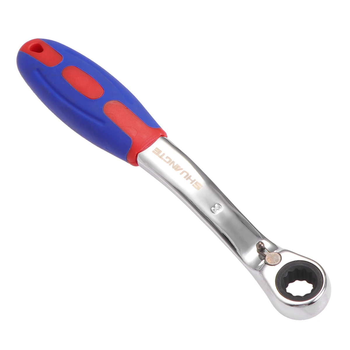 

8Mm Two-Way Ratchet Wrench Premium Steel Durable Hard Professional Tool Quick-Release Easy Handle Tight Spots Emergency Car