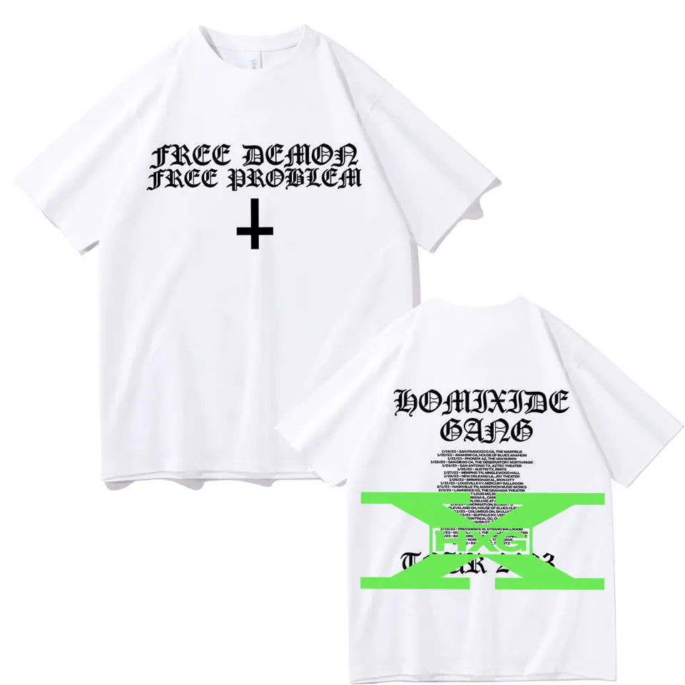 Rapper Homixide Gang Shot or Not Graphic T-shirt Playboi Carti