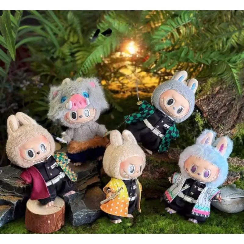 Demon Slayer: Blade Rabubu Clothes 17cm Doll Clothes For Labubu Sit Party Doll Clothes Tanjiro Clothes Christmas present