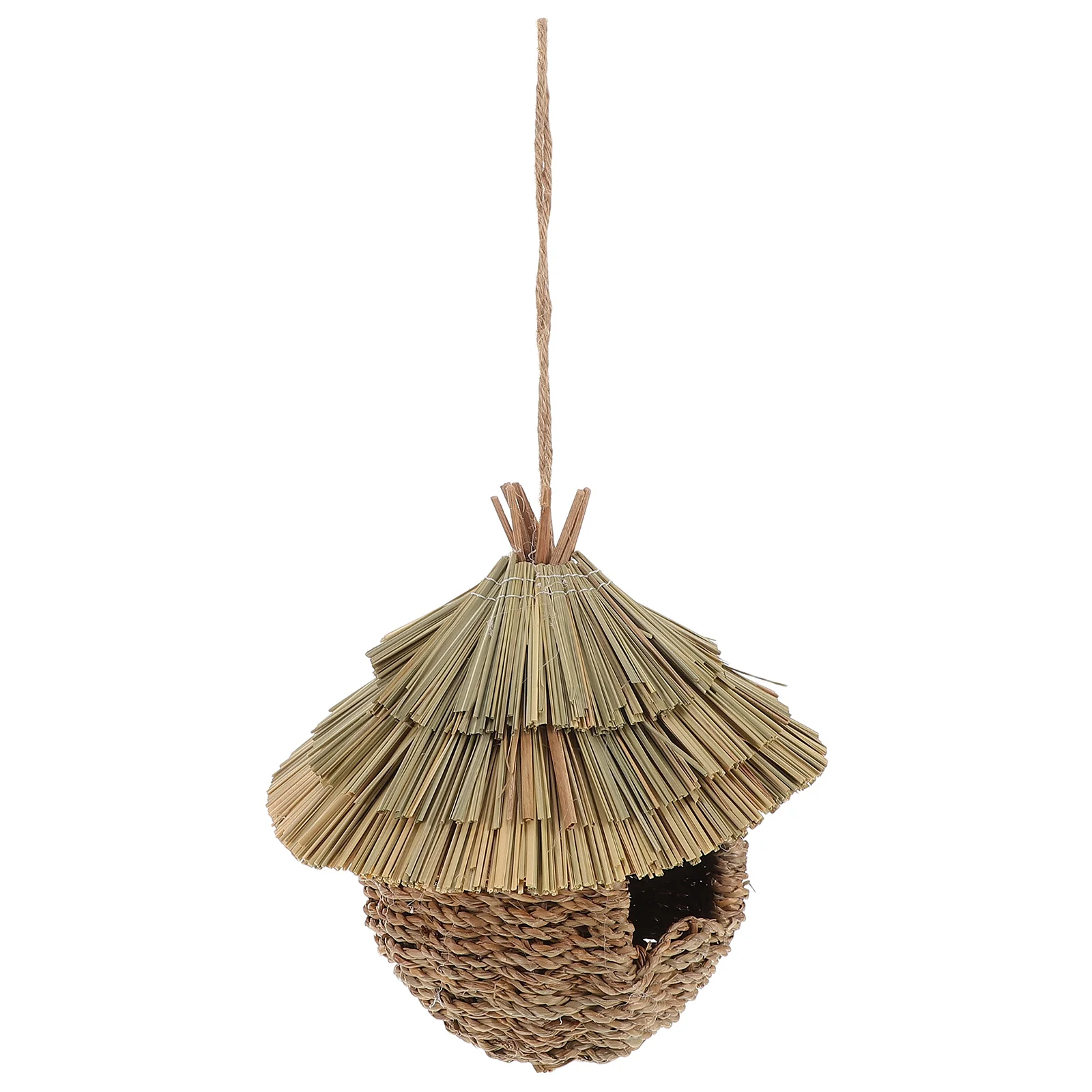 

Creative Cage Nest For Outdoors Hand Woven Hanging Bird House Hummingbird Shelter Decorative Nest Sturdy Durable Handmade Parrot