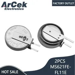 2 Stuks MS621FE-FL11E Voor Seiko Nieuwe Ms 621fe Ms621fe Oplaadbare 3V Back-Up Batterij Geschikt Voor Batterij Navigatie Recorder