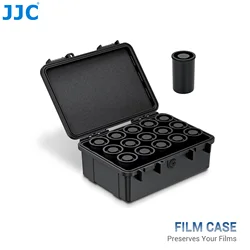 JJC Film Carrying Hard Storage Case for 15 Rolls 35mm Film -120mm Film Waterproof Crushproof Photographic Film Case