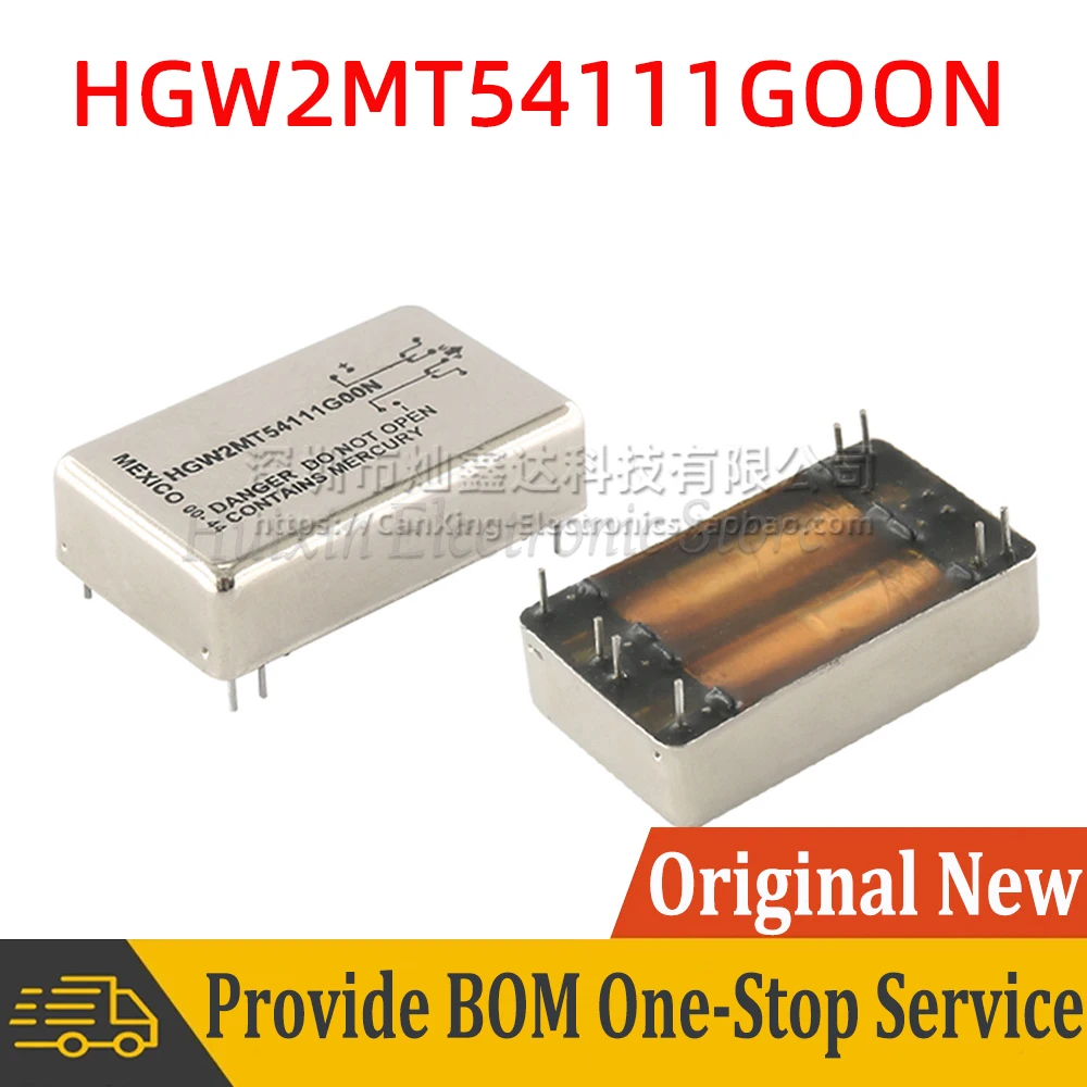 

HGW2MT54111GOON 100W 5V 2A Dry Reed Relay 2 Form C Double Pole Double Throw DPDT