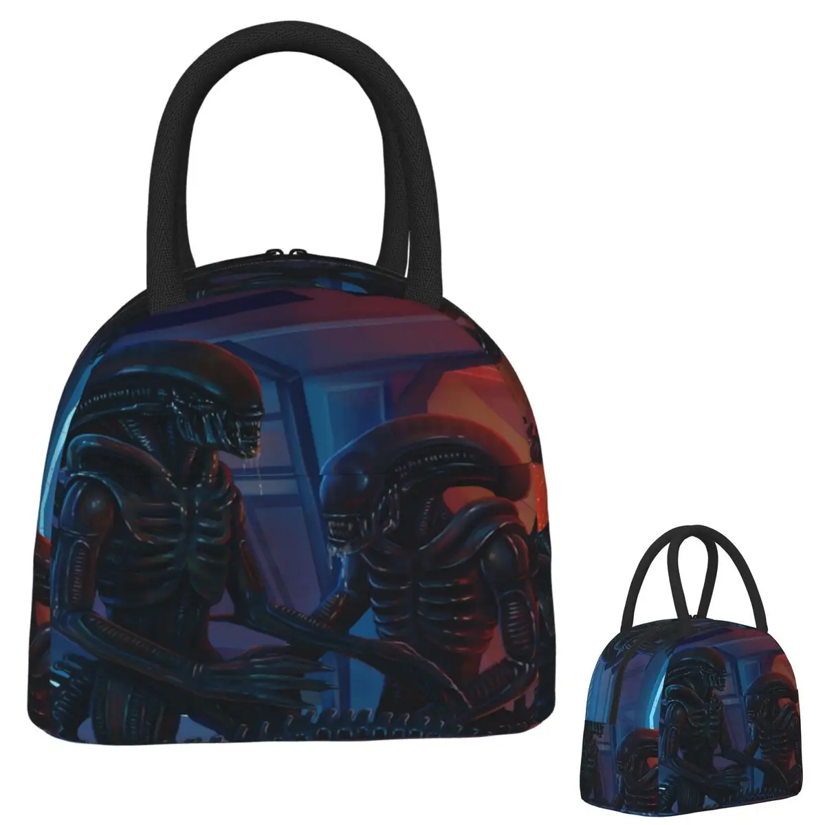 

Xenomorph Alien Lunch Bags Insulated Bento Box Portable Lunch Tote Resuable Picnic Bags Thermal Bag for Woman Student School