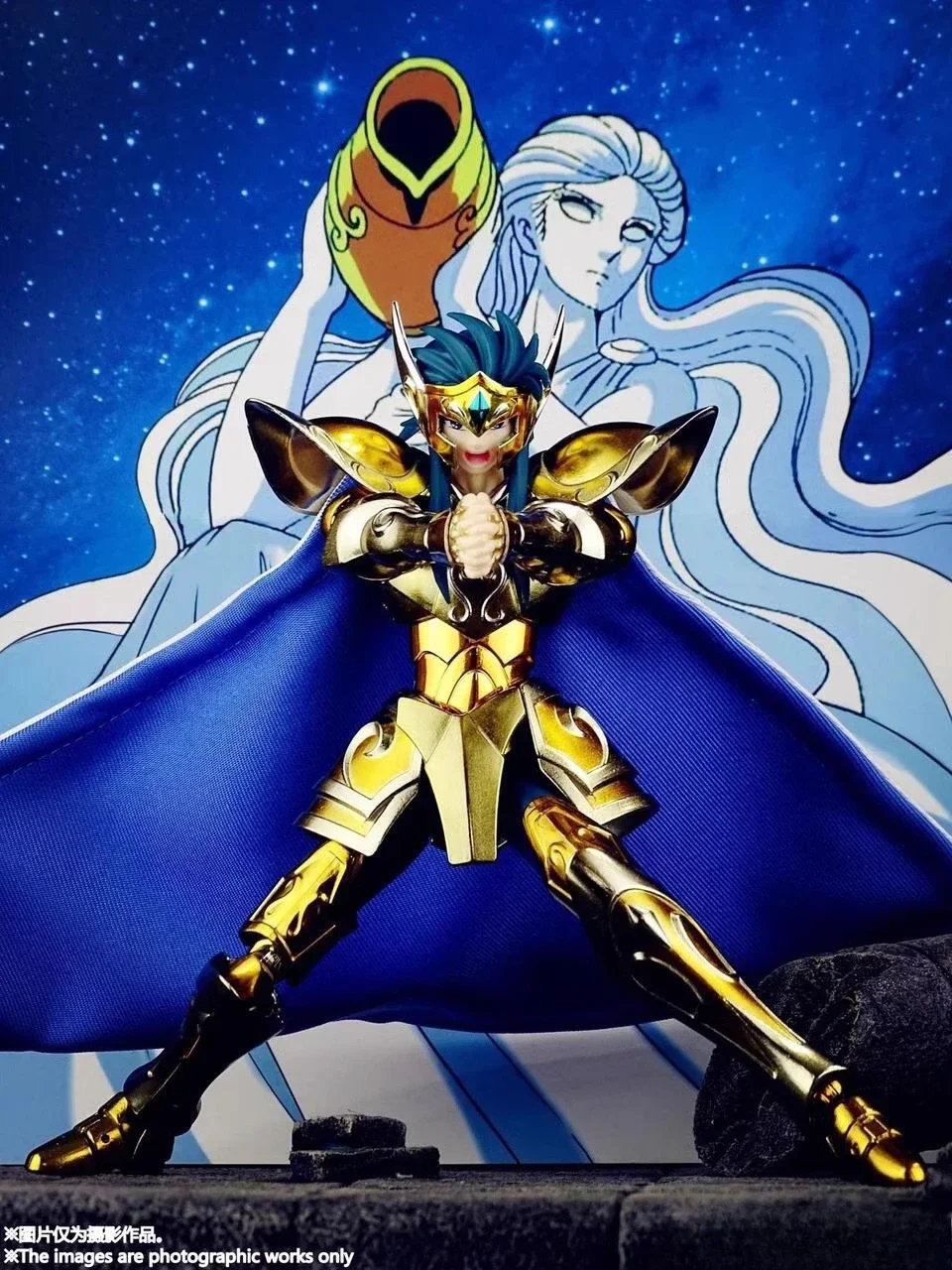 

Spot MST Aquarius, Saint Clothing Fighter Myth EXM Aquarius Kami, Pu/24K original color giveaway to the Glacier Head