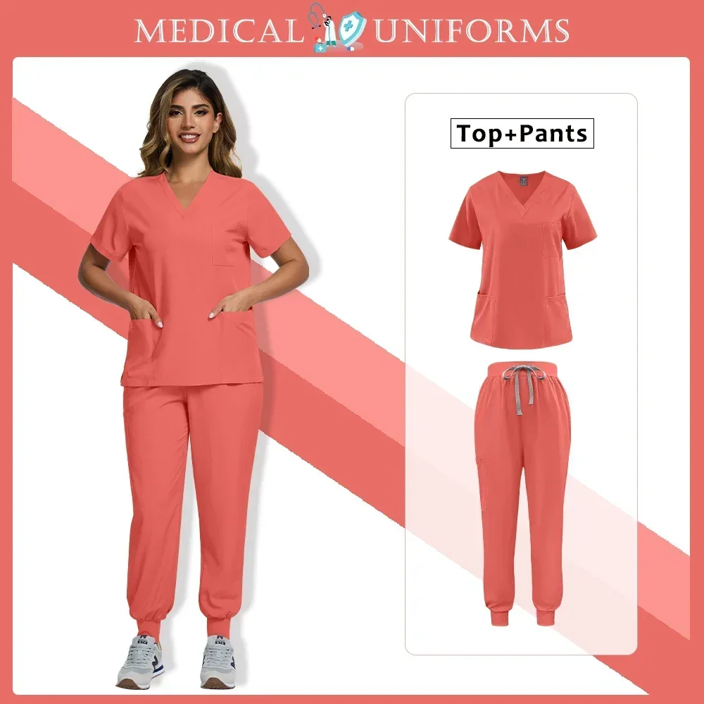Wholesale Price Doctor Nurse Scrubs Set Women Men Lab Work Clothes Medical Uniforms Hospital Accessories Operating Room Workwear