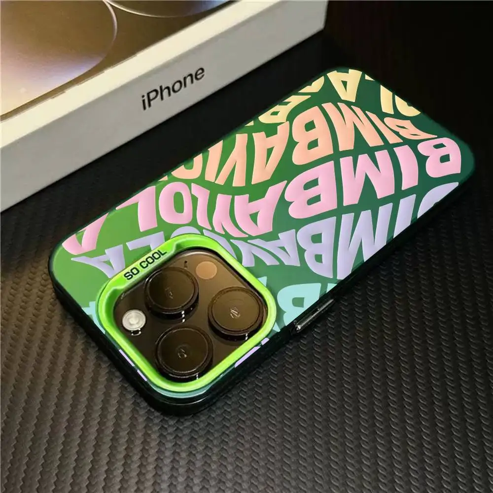 B-B-BimbaeS y L-L-LolaeS para iPhone 13 14 15 16 17 Pro Max 11 12 Plus 17 Air funda de teléfono Color mate