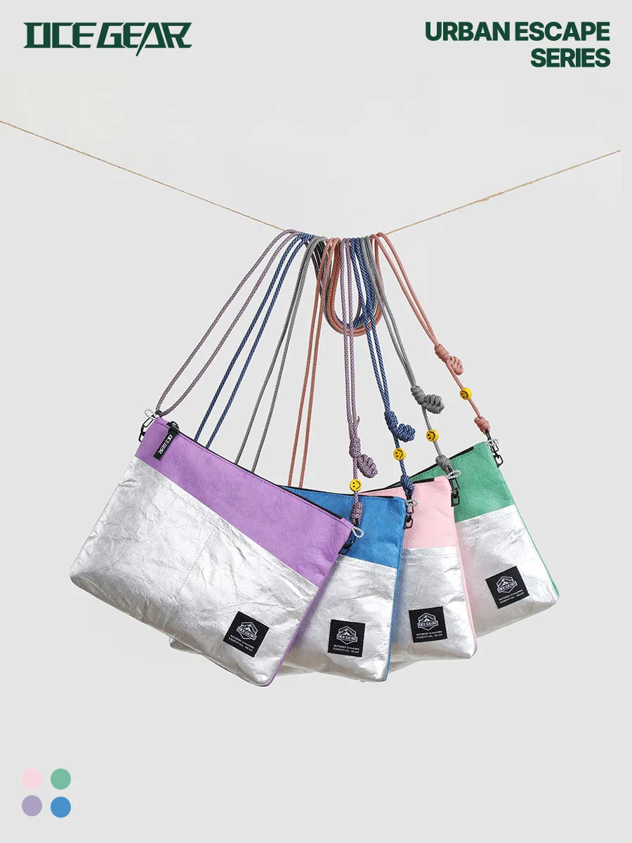 Lightweight Crossbody Sling Bag For Outdoor Hiking Waterproof Tyvek Material