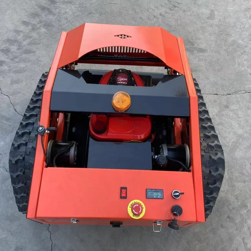 grass mower gasoline robot lawn mower automatic crawler mower for grass cutting