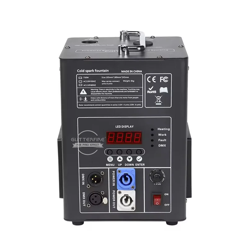 2pcs per lot Wedding Stage Cold Spark Machine DMX Control Cold Fountain Machine Party Equipment