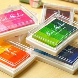 DIY Ink Pad Set Gradient Color Creative Rubber Stamp Hand Account Photo Album Scrapbook Paper Decoration School Stationery
