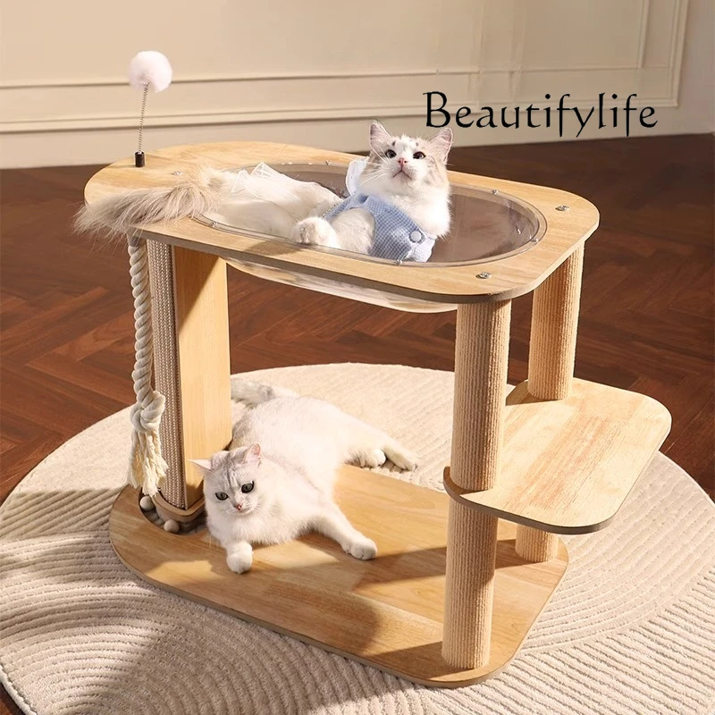 

Cat climbing frame cat nest integrated sisal cat climbing column kitten climbing high hemp rope household