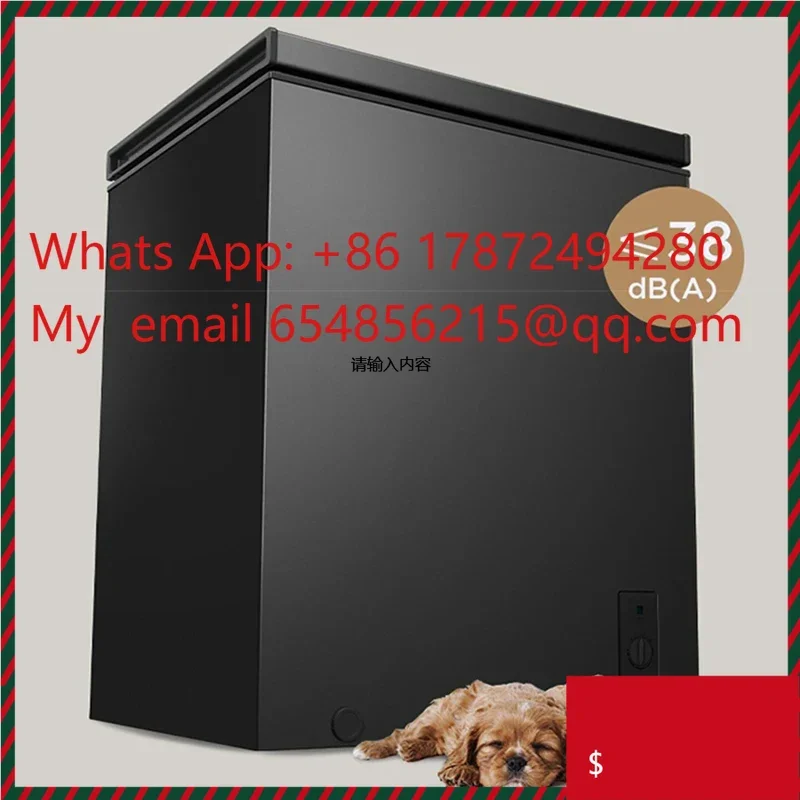 142L Household Freezer 6.8℉to -4℉with Removable Basket Free Standing Top Open Door Compact Freezer 450W