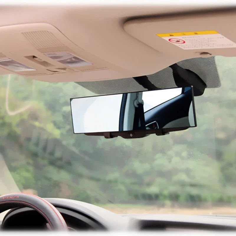 1pcs Universal HD Car Rear View Mirror Wide-angle Rearview Mirror Plane Wide Interior Clip-on Rear Mirrors Panoramic