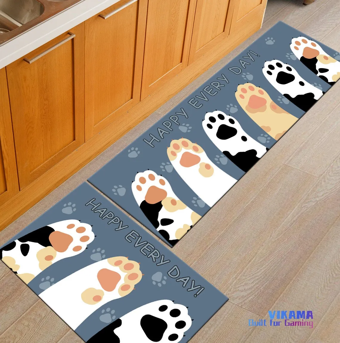 

VIKAMA мультфильм можно стирать в машине длинный хрустальный ворсовый дверной коврик для кухни, ванной комнаты, туалета, спальни, прикроватные коврики, украшение дома