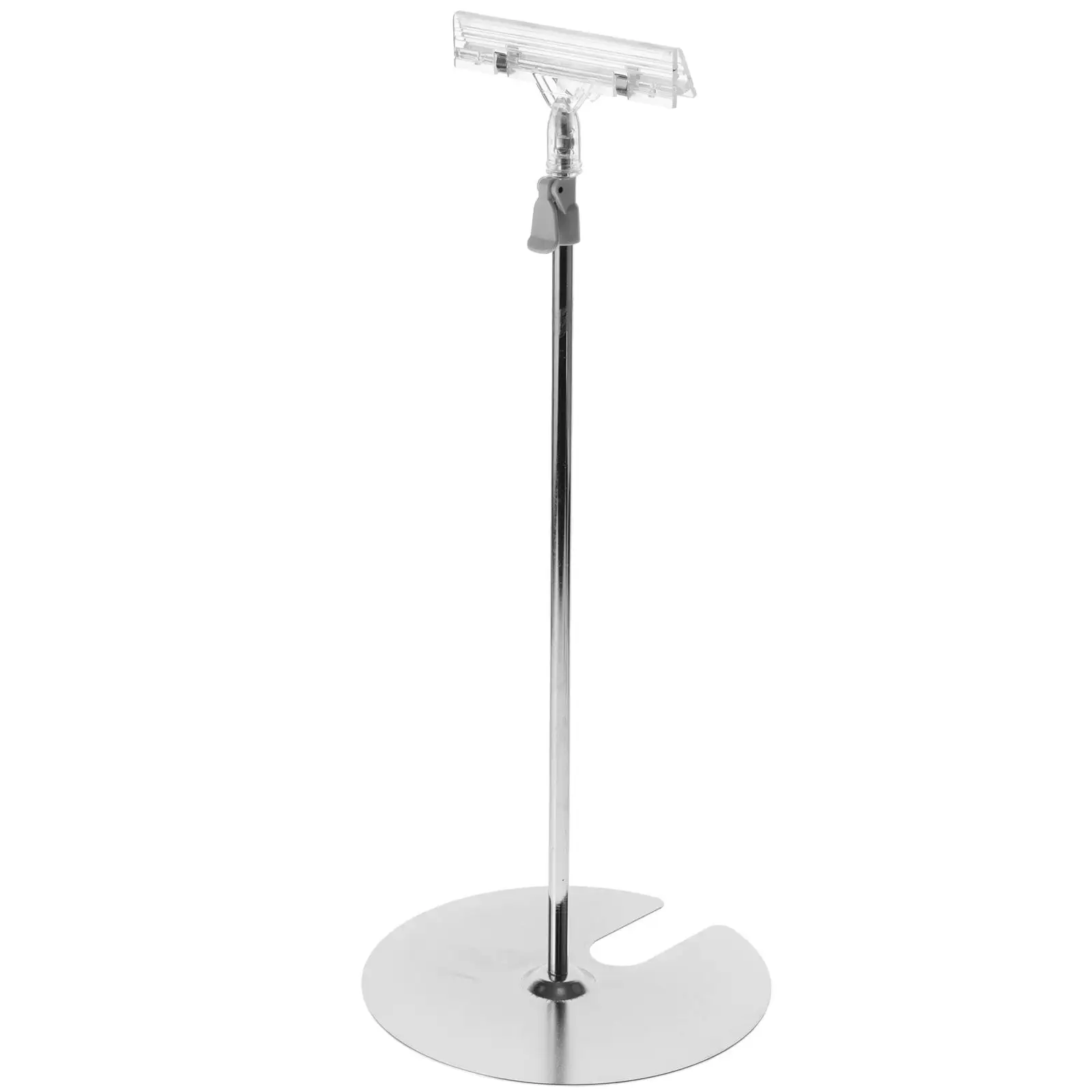 Poster Holder Adjustable Shaped Stand Clip for Desktop Magnetic Display Abs Stainless Steel Banner
