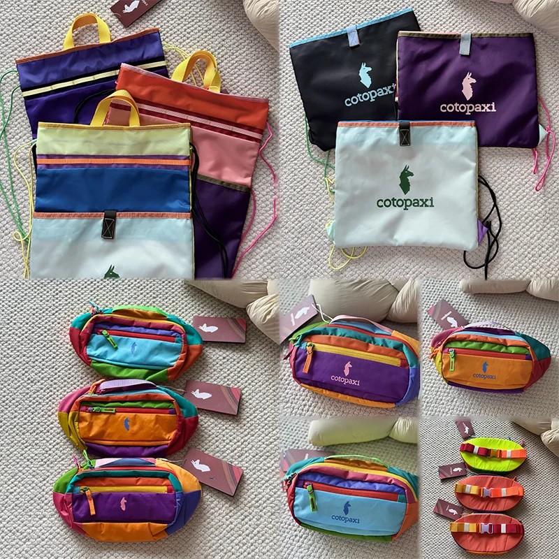 

Cotopaxi Outdoor Travel Fashion Environmental Protection Splicing Color Dopamine Handbag Crossbody Bag Backpack Container Gift