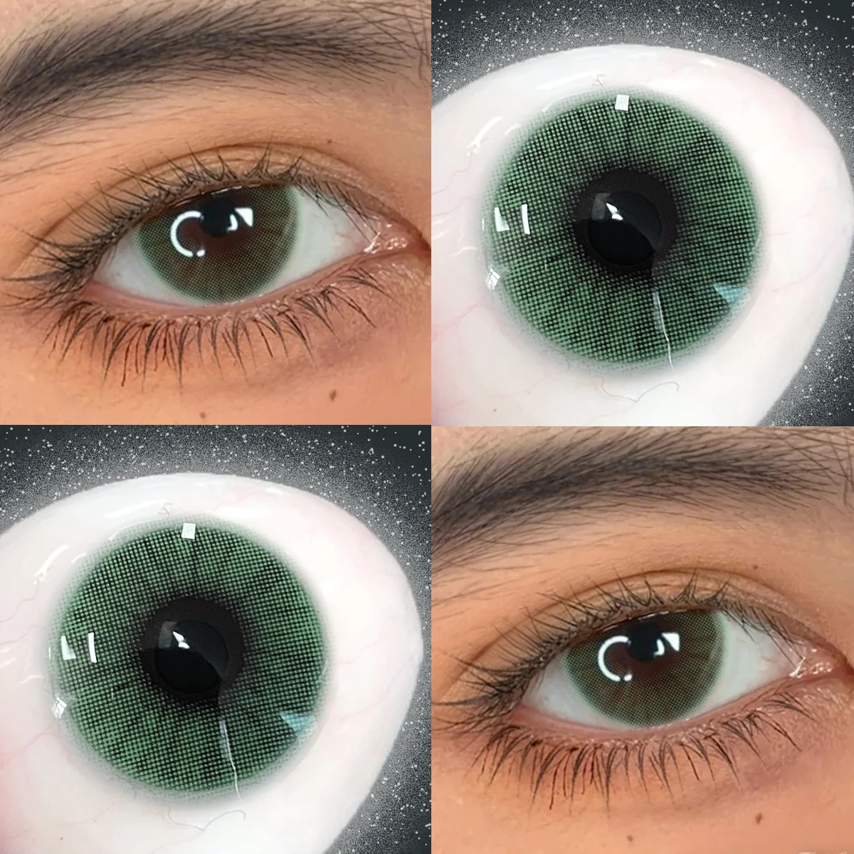 Visuashow Hidrocorcolor Bernstein-Braune Farblinsen für Augen, mit Natürlicher Kleiner Pupille, Jährlich mit Stärke. Weich und bequem, perfekt für den täglichen Gebrauch und das elegante Schönheits-Make-up – Detail 18