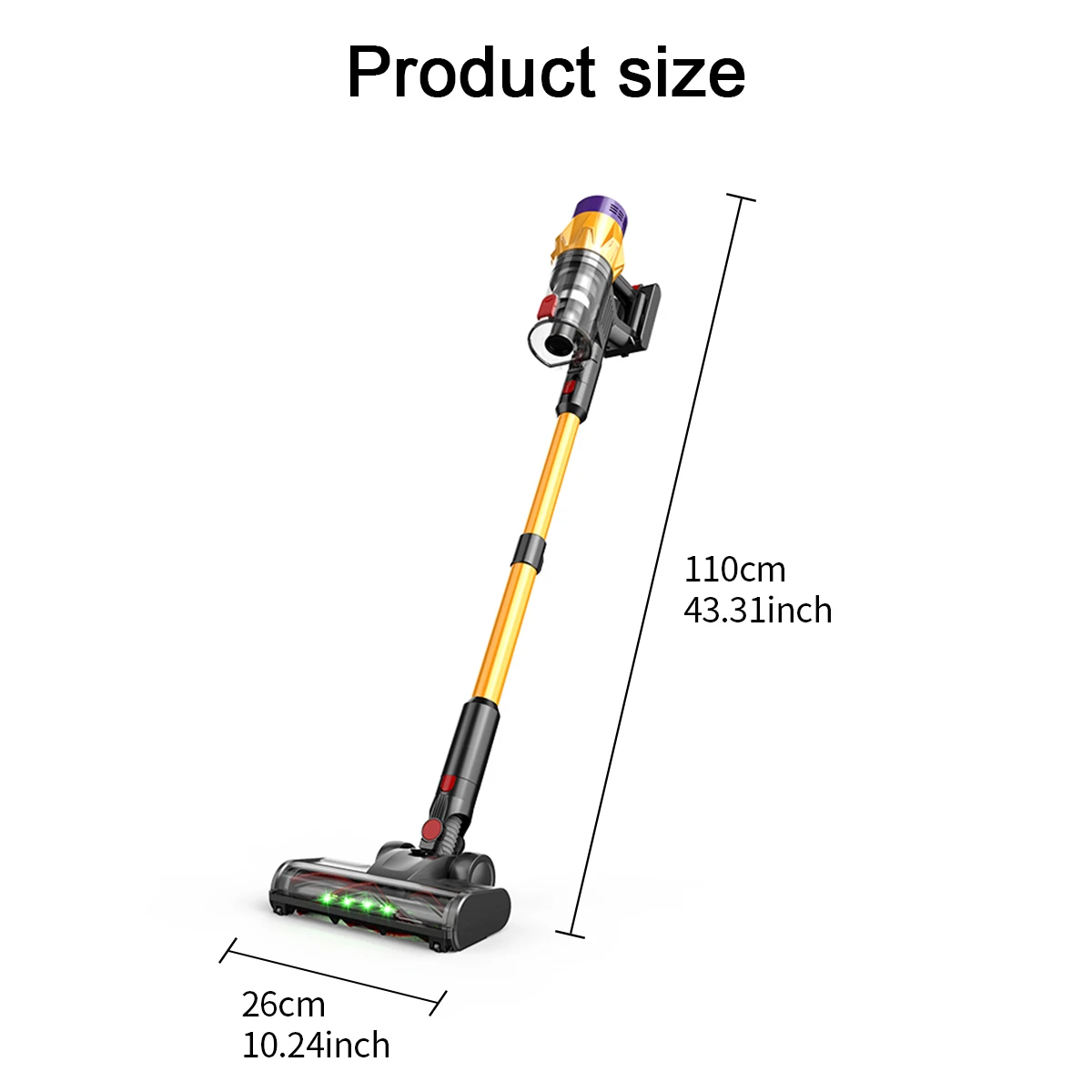 550W Brushless Motor 55KPA Suction Power Cordless Vacuum Cleaner Handheld Smart Home Appliance Removable Battery Dust Cup