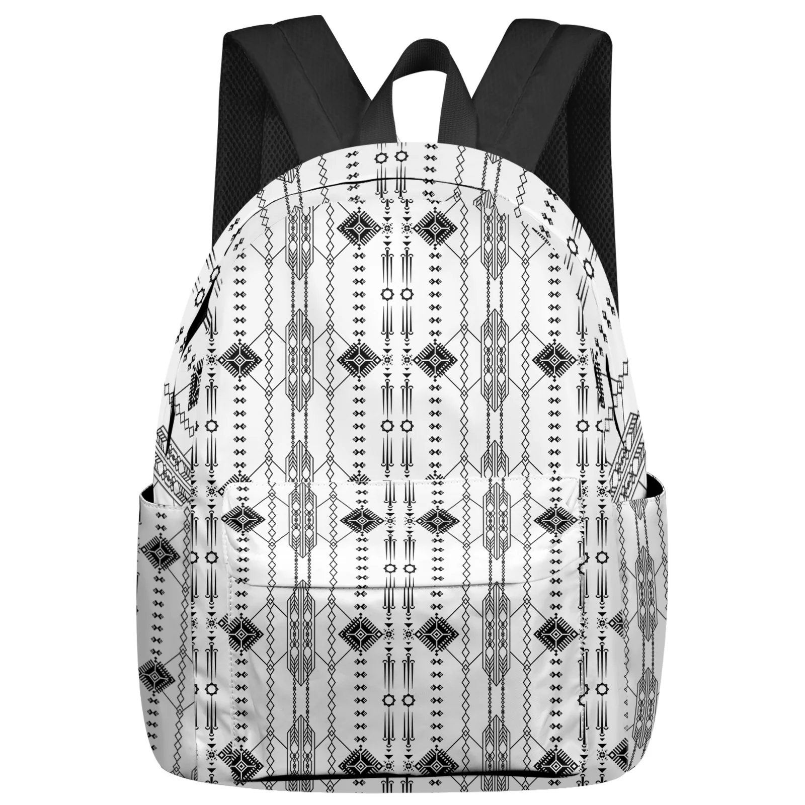 

Line Hand-Drawn Texture Indian Backpack School Bags for Teenagers Girls Students Laptop Bag Women's Casual Travel Backpack