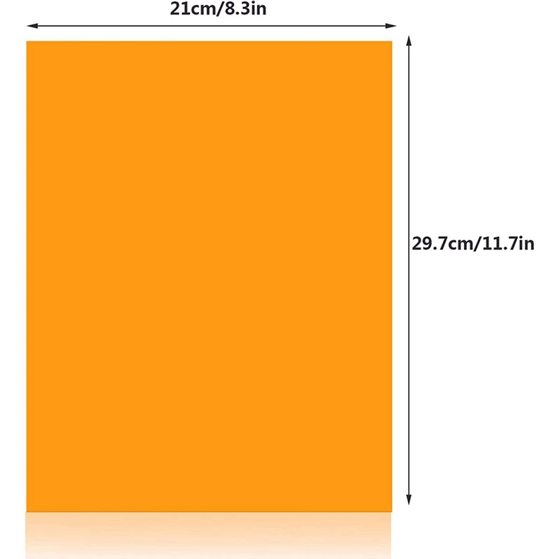 

A46T 9Pcs Gel Light Filter Color Correction Colored Overlays Film Lighting Gel Filter for Film,Video,Photo,Stage (Orange)
