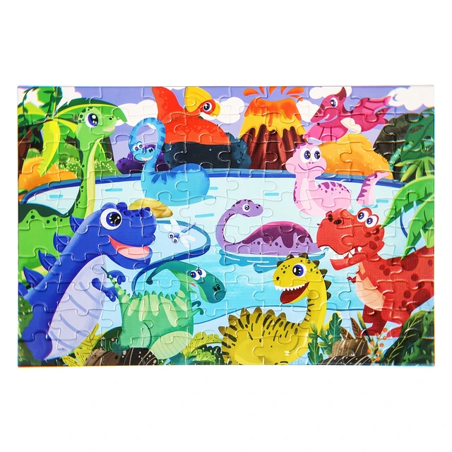 Puzzles for Kids Ages 4 8 Kids Puzzles 100 Piece Big Dinosaur Floor Jigsaw Puzzle for Kids Children Educational Puzzles Toys fo AliExpress