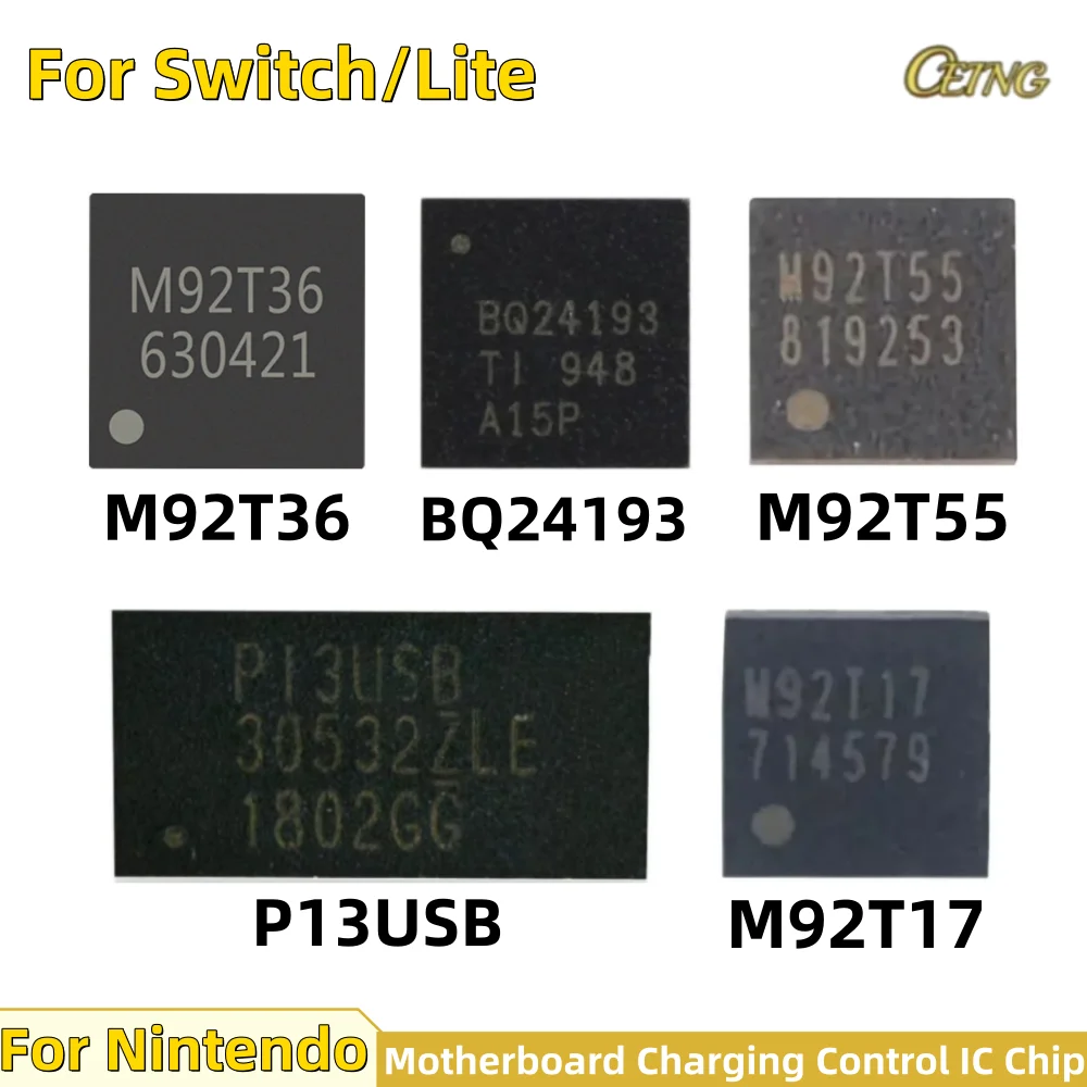 

M92T36 For Nintendo Switch Console IC Chip Motherboard Charging Control Modchip Repair Parts BQ24193 P13USB M92T17 M92T55