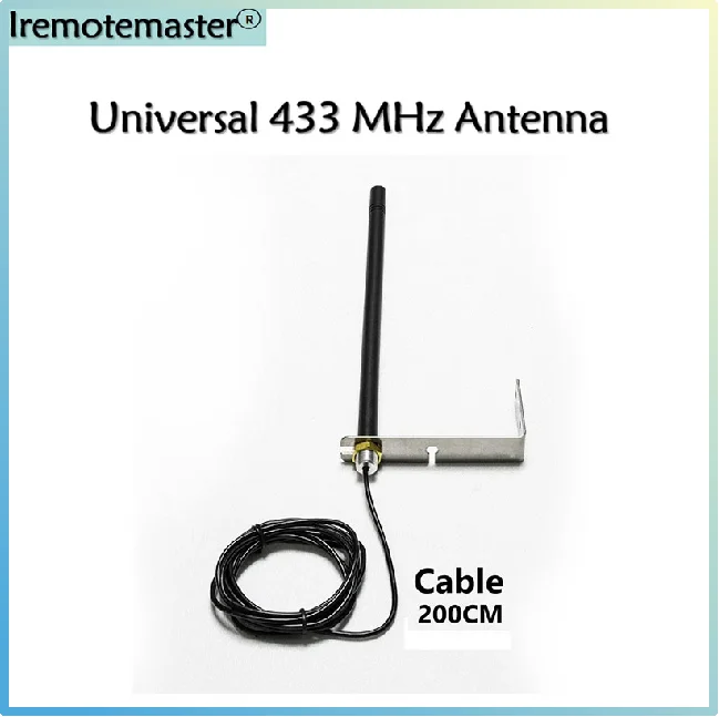 Antenna universale 433 Mhz per cancello garage Ripetitore segnale radio Ripetitore esterno impermeabile 433,92 mhz Antenna di controllo cancello