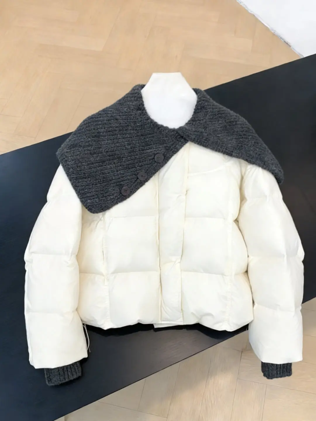 

Faionable Knitted Cotton Jaet Women's Winter New Arrival High Quali Loose Versatile Cotton Clothes Trendy Long Sve